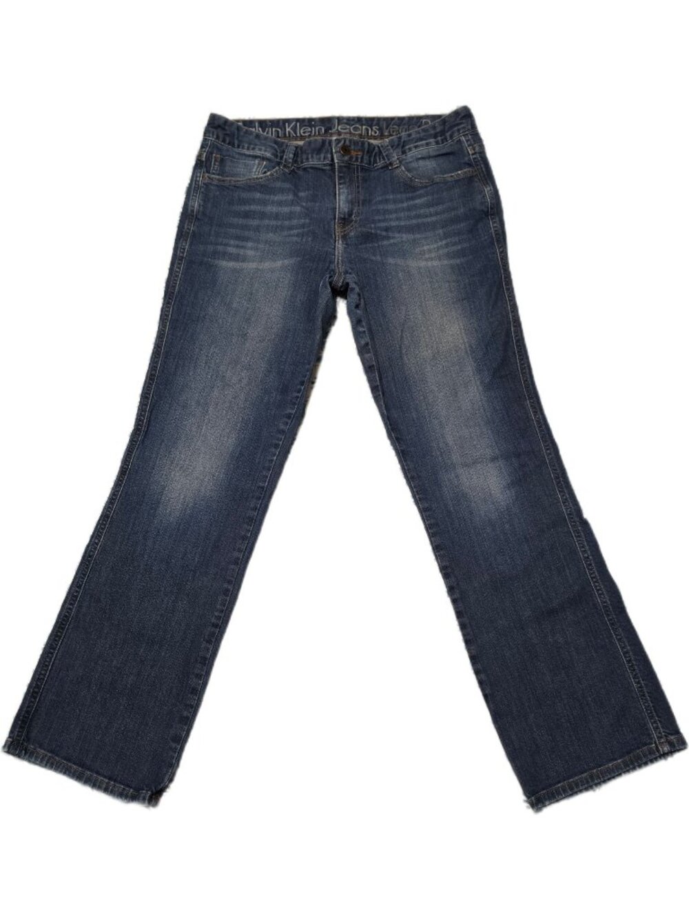 Calvin Klein Lean Bootcut Jeans Flap Pocket Y2K 12